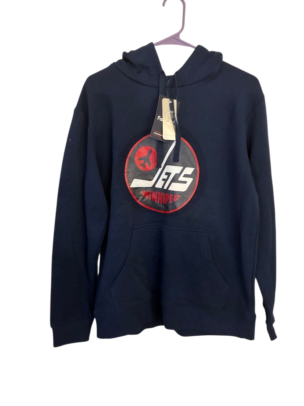Fanatics Navy Winnipeg Jets Logo Hoodie - Men